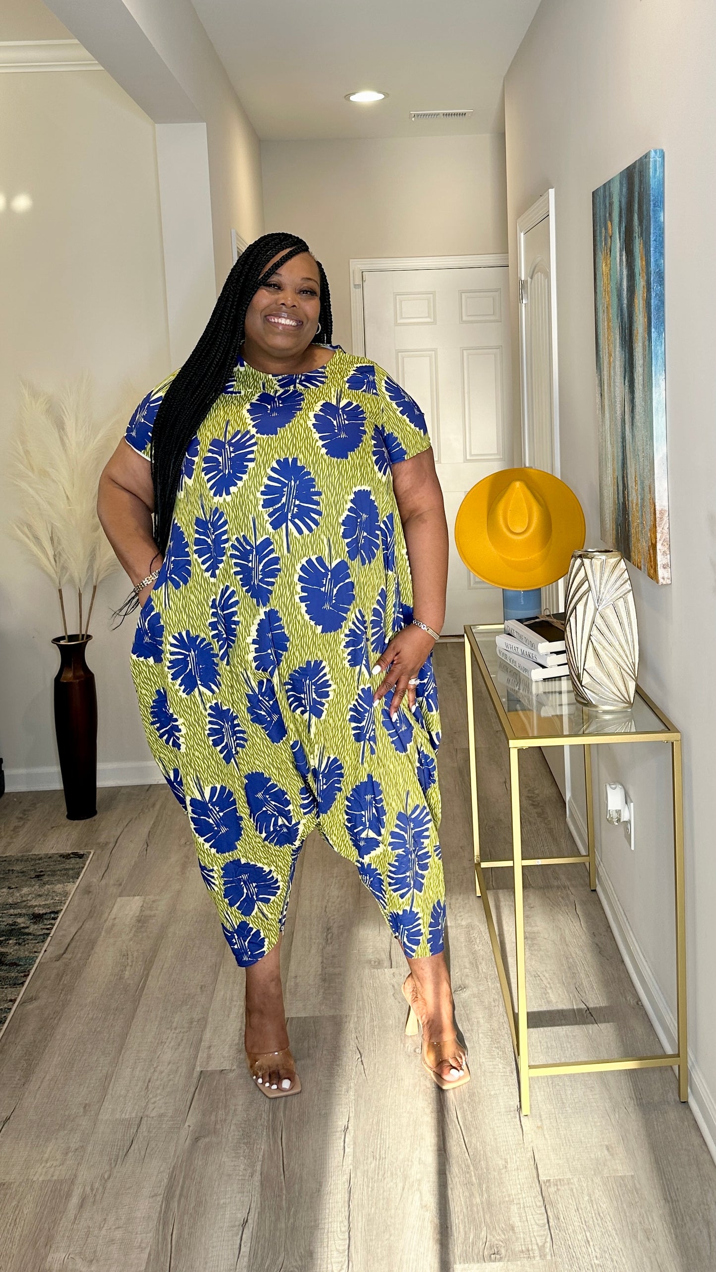 Kelsey’s Multi-Way Printed Jumpsuit Dress