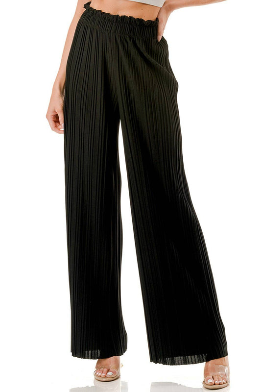 Black Pleated Pants